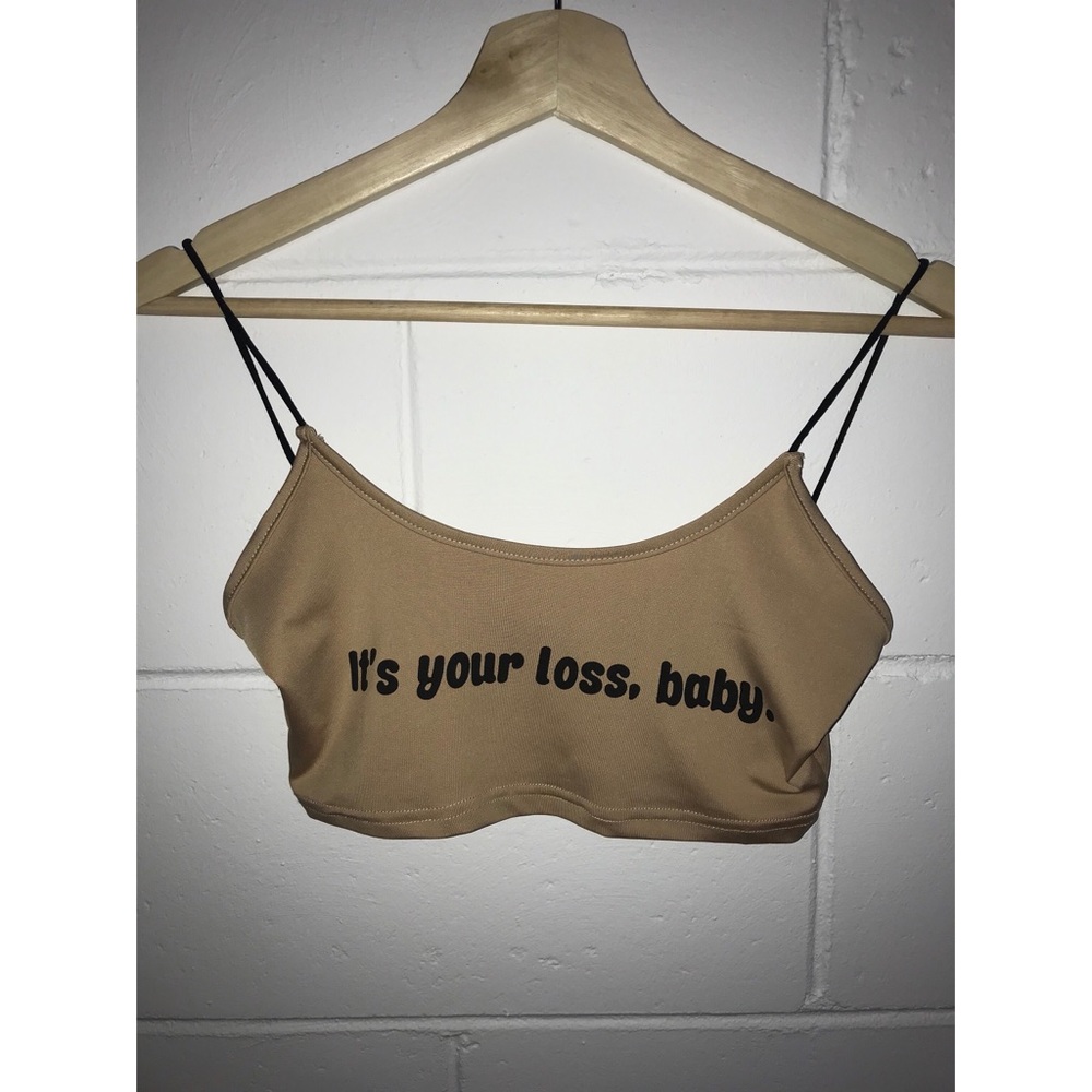 Nude crop top